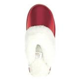 SZ 4/5 Holiday Time Metallic Scuff Slippers AZ47