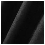 4pk 28' x 63' Black Textured Curtain Panels AZ50