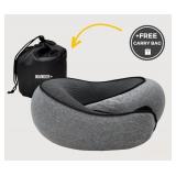 Memory Foam Travel Neck Pillow Black AZ23