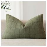 12x20in Set of 1 Sage Green Pillowcase AZ14