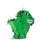 6pk Green Mini Foil Dino Pinata A116