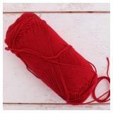 2 Red Cotton Crochet Yarn A58