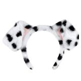 Fluffy Dalmatian Animal Dog Ears Headband AZ39