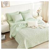 Sz F/Q Wake In Cloud Floral In Pink Quilt Set A18