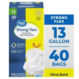 Great Value 13 Gallon Strong Flex Tall Bags A63