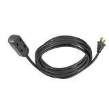 12Ft L Black Extension Cord For Indoor Use A57