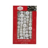 6Pk Holiday Time Bead Christmas Garland A71