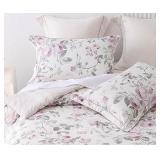 Sz Q Ivory/Lilac Rose SleepBella Comforter Set A19