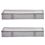 8pk Dk Brown Underbed Storage Bag 19x36' A114