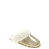 SZ 11/12 Holiday Time Metallic Scuff Slippers AZ47