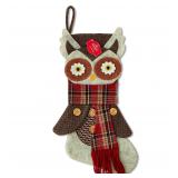 Rustic Owl Christmas Stocking A71