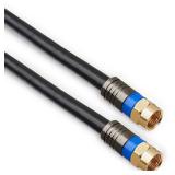 Onn Quad Shield Coax Cable Sz 6Ft, Color Black A78