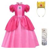 XL Adult Women Princess Peach Costume AZ39