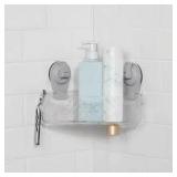 Mainstays Clear Adj. 2 Shelf Shower Storage A102