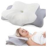 Donama White/Grey Ergonomic Cervical Pillow A2
