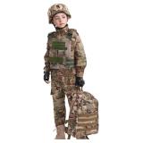 9pc Sz 6/7Kids Army Halloween Costume A100