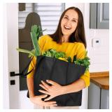 10pk Canvas Asst Color Grocery Bags A115