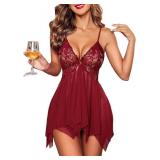 Sz XL Women Lingerie Nightgown AZ54