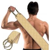 5'x28' Tan W/Gold,Black Handle Loofa A117D