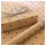 Pen+Gear Brown Polka Dot Paper Roll A114