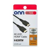 onn 2ï¿½ 4K UHD HDMI Cable AZ27