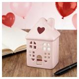 As Is Pink Ceramic House Tabletop Decoration A66