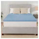 73x38x2' Blue Memory Foam Bed Topper C46