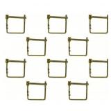 Safety Pins 3/16 In Pin Dia Zinc Pleated 10 Pk A98