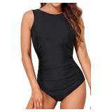 Sz L Womans Black Bodysuit AZ18