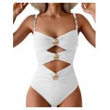 SZ M Cutout One Piece Swimsuit AZ18