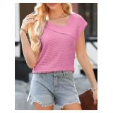 SZ M Women's Blouse Asymmetrical Top AZ18