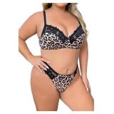 SZ 4XL Womens Plus Size 2 Piece Lingerie Set AZ18