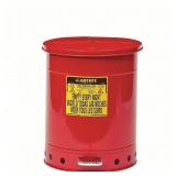$127.02 JustRite 14Gal Red Oil Waste Can 09500 C46