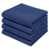 4pk Blue Premium Cotton Kitchen Hand Towel A115