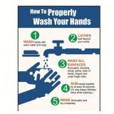 How To Safely Wash Your Hands Poster A98