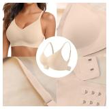 Sz L+ Gagli Nude Wireless Breathable Bra A101
