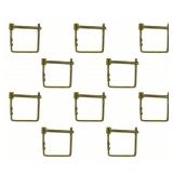 2' Safety Pins, Brass 10-pk 817V17 A102