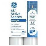 3X/BID GE 2ct 48' F40 T12 AS Daylight Bulb C46