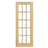 $199 30x80 Reliabuilt 15 Lite Pine Slab Door C46