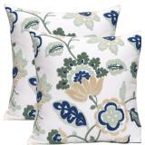 2pk 18x18 Pilmandu Embroidered Pillow Cover A101