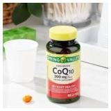 60ct SpringValley CoQ10 200mg SoftGels A117D