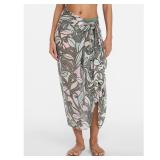 One Size Time And Tru Women's Printed Pareo A63