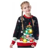 Sz M Christmas Tree Ugly Christmas Sweater A114