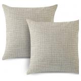 2pk 20x20 Tan Brown Throw Pillow Covers A114