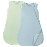 Sz 3-6Mth 2pk Sage/Slate Bamboo Sleep Sack A117B