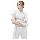 Sz S White Asymmetrical Women Costume A100