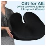 5 Stars United Black Ergonomic Seat Cushion A117A