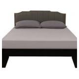 Sz Q Lirex Grey Fitted Sheet A117B