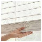 2' Slat BH&G 34x48' White Faux Wood Blinds A2