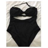 Sz L Women's Cupshe Black Swimsuit A96